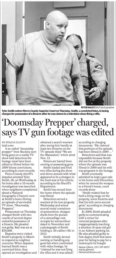 'Doumsday Prepper' charged. says TV gun footage was edited